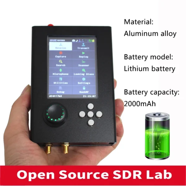 ⁦HackRF One Portapack H2 SDR 1MHz to 6GHz مع فلاش برنامج Mayhem 1.7.4 لاستقبال إشارات SSB / AM / NFM و WFM⁩ - الصورة ⁦2⁩