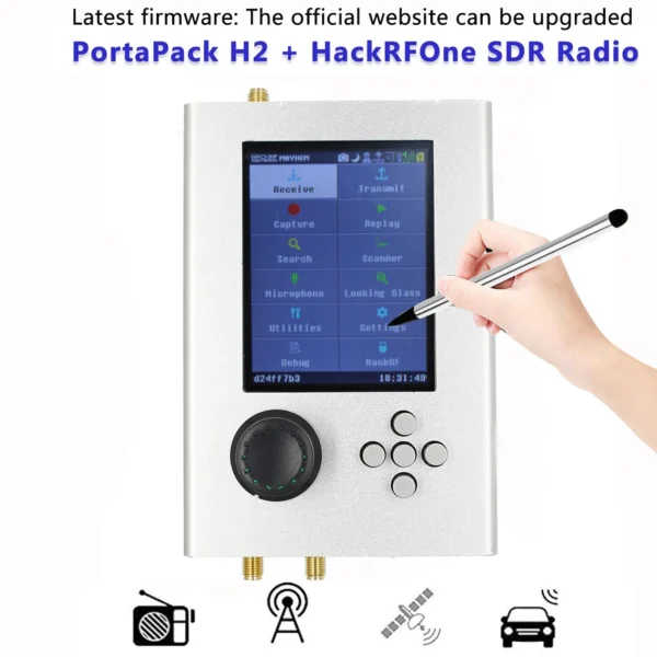 ⁦HackRF One Portapack H2 SDR 1MHz to 6GHz مع فلاش برنامج Mayhem 1.7.4 لاستقبال إشارات SSB / AM / NFM و WFM⁩ - الصورة ⁦4⁩
