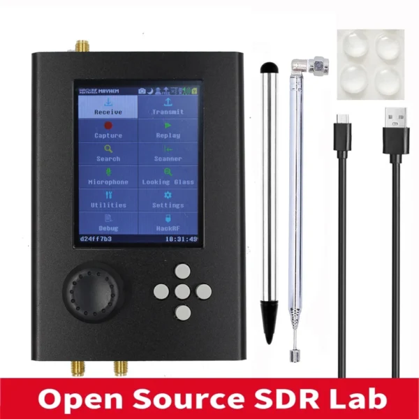 HackRF One Portapack H2 SDR 1MHz to 6GHz مع فلاش برنامج Mayhem 1.7.4 لاستقبال إشارات SSB / AM / NFM و WFM
