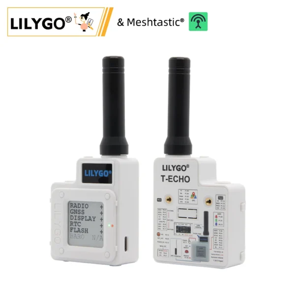 LILYGO® TTGO Meshtastic T-Echo وحدة لاسلكية LoRa SX1262 433/868/915MHz NRF52840 1.54 شاشة إلكترونية GPS RTC NFC BME280 لأردوينو