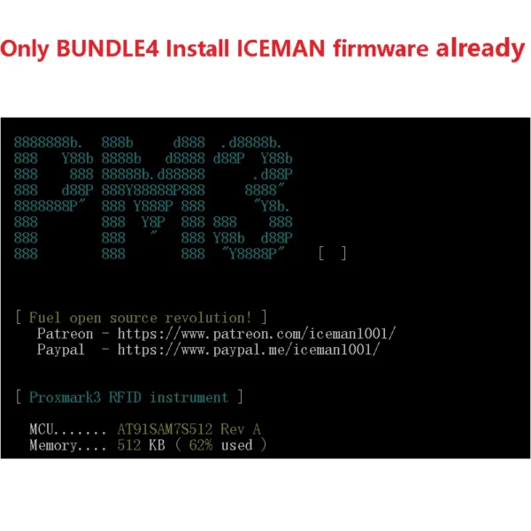 ⁦مجموعة تطوير Proxmark3، إصدار 3.0، تحتوي على جهاز قراءة وكتابة NFC PM3 مع برنامج ICEMAN. تُستخدم لنسخ واستنساخ بطاقات RFID وNFC، وتأتي مع منفذين USB وسعة 512 كيلوبايت.⁩ - الصورة ⁦6⁩