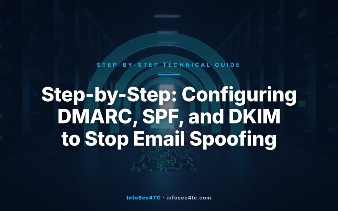 Diagram showing an email passing through SPF, DKIM, and DMARC authentication checkpoints before delivery or rejection