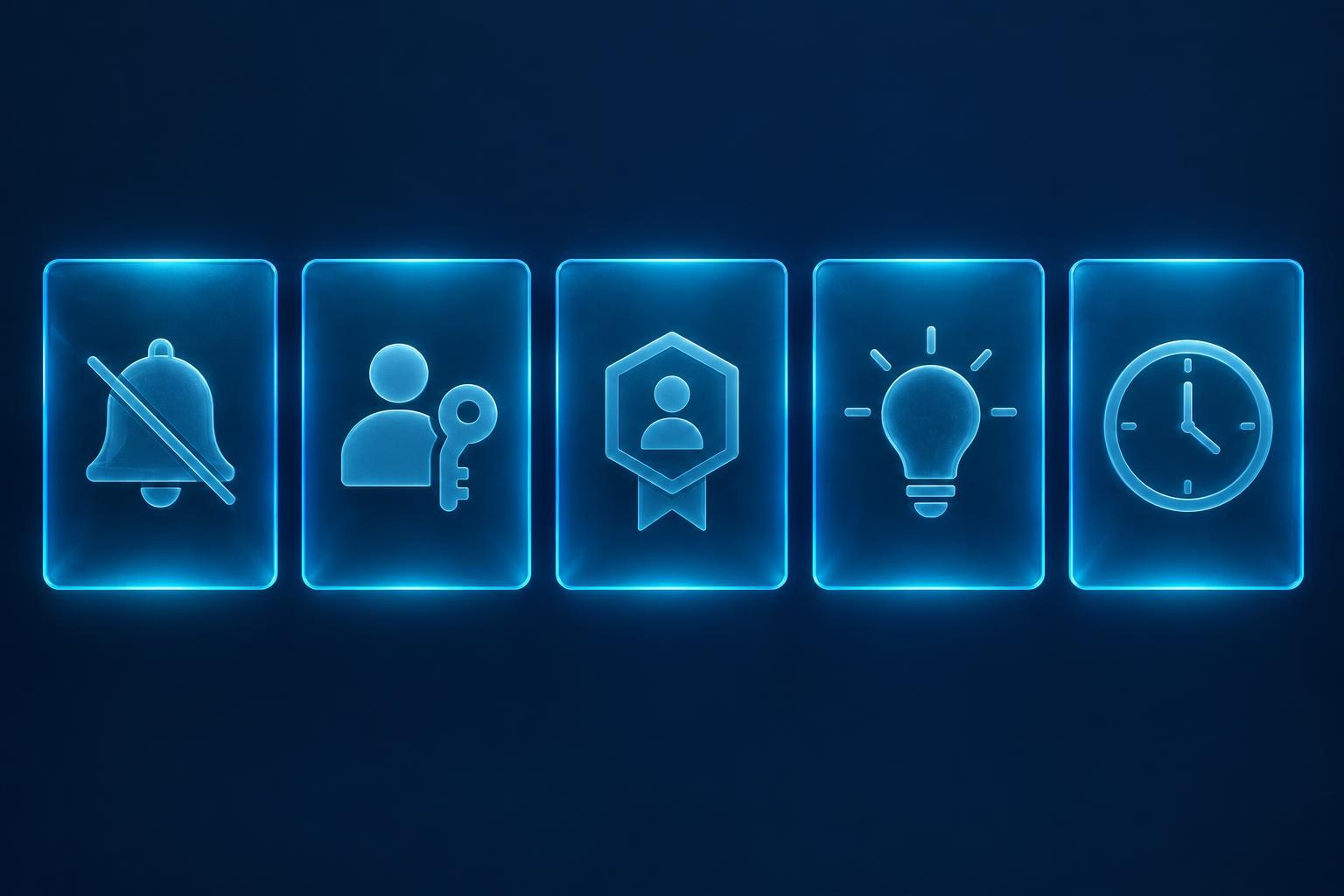 Infographic of five principles for reducing security fatigue without reducing security